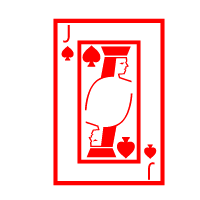 Colored Playing Card Jack Of Spades