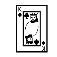 Playing Card King Of Clubs