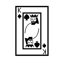 Playing Card King Of Spades