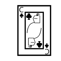 Playing Card Knight Of Clubs