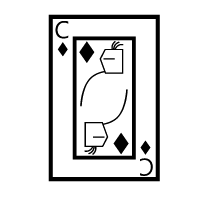 Playing Card Knight Of Diamonds