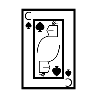 Playing Card Knight Of Spades