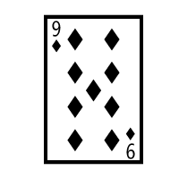Playing Card Nine Of Diamonds