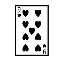 Playing Card Nine Of Hearts