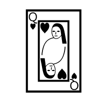 Playing Card Queen Of Hearts