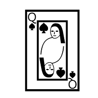 Playing Card Queen Of Spades