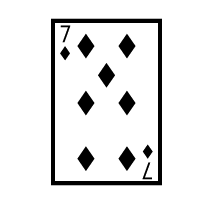 Playing Card Seven Of Diamonds