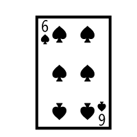 Playing Card Six Of Spades