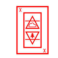 Colored Playing Card Trump 10 (Earth, Air)