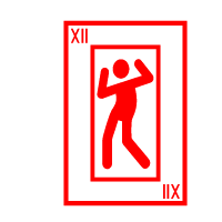 Colored Playing Card Trump 12 (Dance)