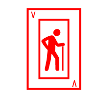 Colored Playing Card Trump 5 (Old Age)