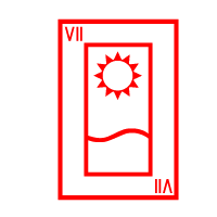 Colored Playing Card Trump 7 (Afternoon)