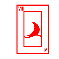 Colored Playing Card Trump 8 (Evening)