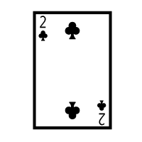 Playing Card Two Of Clubs