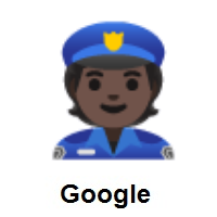 Police Officer: Dark Skin Tone on Google Android