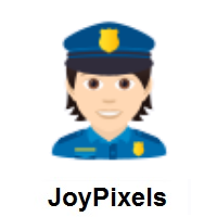 Police Officer: Light Skin Tone on JoyPixels