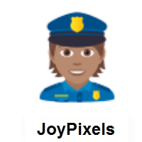 Police Officer: Medium Skin Tone on JoyPixels