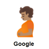 Pregnant Person: Medium Skin Tone on Google Android
