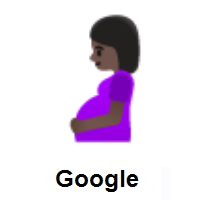 Pregnant Woman: Dark Skin Tone on Google Android