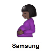Pregnant Woman: Dark Skin Tone on Samsung