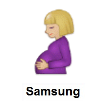 Pregnant Woman: Medium-Light Skin Tone on Samsung