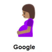 Pregnant Woman: Medium Skin Tone on Google Android