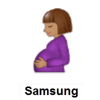 Pregnant Woman: Medium Skin Tone on Samsung