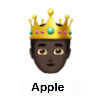 Prince: Dark Skin Tone on Apple iOS