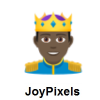 Prince: Dark Skin Tone on JoyPixels