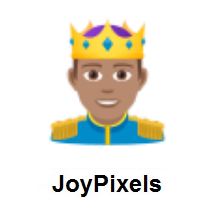 Prince: Medium Skin Tone on JoyPixels