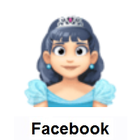 Princess: Light Skin Tone on Facebook