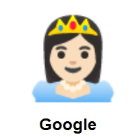 Princess: Light Skin Tone on Google Android