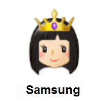 Princess: Light Skin Tone on Samsung