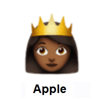Princess: Medium-Dark Skin Tone on Apple iOS