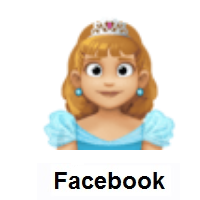 Princess: Medium-Light Skin Tone on Facebook