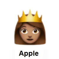 Princess: Medium Skin Tone on Apple iOS
