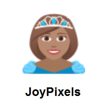 Princess: Medium Skin Tone on JoyPixels
