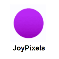 Purple Circle on JoyPixels