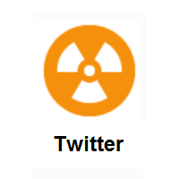 Radioactive Sign on Twitter Twemoji