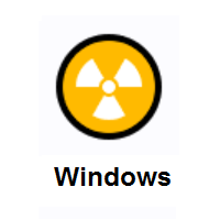 Radioactive Sign on Microsoft Windows