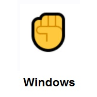 Raised Fist on Microsoft Windows