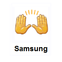 Goodbye: Raising Hands on Samsung