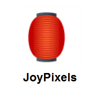 Red Paper Lantern on JoyPixels