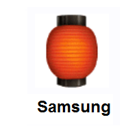 Red Paper Lantern on Samsung