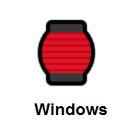 Red Paper Lantern on Microsoft Windows