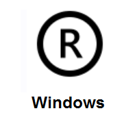 Registered on Microsoft Windows