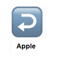 Right Arrow Curving Left on Apple iOS