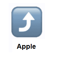 Right Arrow Curving Up on Apple iOS