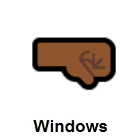 Right-Facing Fist: Medium-Dark Skin Tone on Microsoft Windows