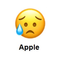 Sad But Relieved Face on Apple iOS